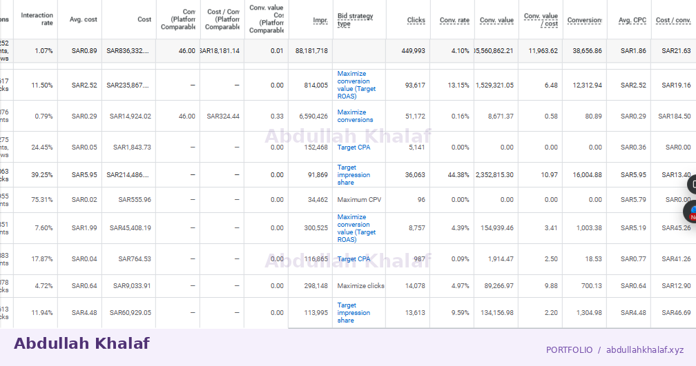 Google Ads · historical report — private details removed