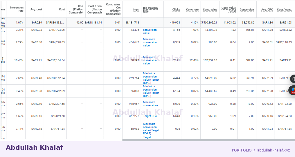 Google Ads · historical report — private details removed